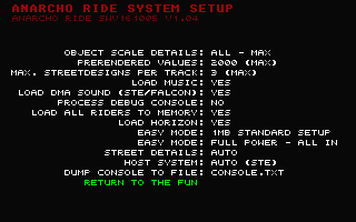 Anarcho Ride atari screenshot